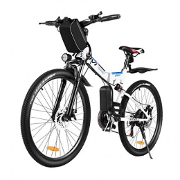 Vivi Bicicletas eléctrica Vivi Bicicleta Eléctrica Plegable, 250W Bicicleta De Montaña Eléctrica para Adultos, 26 Pulgadas E-Bike Bicicleta Electrica Montaña, Shimano de 21 Velocidades Batería Extraíble de 36 V 8Ah