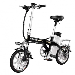 YOUSR Bicicleta YOUSR Bicicleta Eléctrica Bicicleta Eléctrica Portátil, Plegable para Adultos, con Pedal Batería De Iones De Litio De 48 V 400 W, Potente Velocidad del Motor 20 Km / H