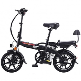 YXZNB Bicicleta YXZNB Bicicleta elctrica Plegable, con 350W de Motor, la Velocidad mxima de 20 km / H 48V / 25A de la batera, Conveniente para la Juventud y Adulto Ciudad Trfico, Negro