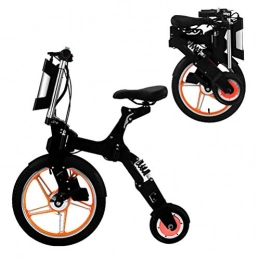 ZGYQGOO Bicicletas eléctrica ZGYQGOO Scooter eléctrico Mini Plegable / Scooter Ebike de 250 W con Rango de 20-25 km con batería de Litio de 5.2 Ah, Bicicleta de Ciudad Velocidad máxima 20 km / h