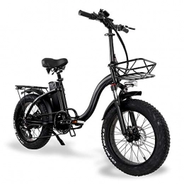 ZHXH Bicicletas eléctrica ZHXH 750W 48V eléctrico de la Bici Adulta de la Bicicleta de montaña de 20 Pulgadas Plegable Fat Tire Ebike para Hombre Mujeres, 01