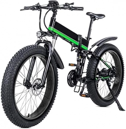 ZJZ Bicicleta ZJZ 26 Bicicleta de montaña eléctrica Plegable con batería de Iones de Litio extraíble de 48v 12ah Motor de 1000w Bicicleta eléctrica Bicicleta eléctrica con Pantalla LCD y batería de Litio extraíble