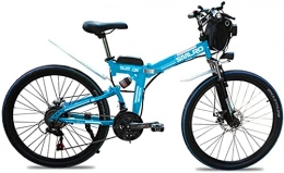ZJZ Bicicletas eléctrica ZJZ Bicicleta de montaña eléctrica de 26"Bicicleta eléctrica Plegable con batería de Iones de Litio extraíble de 48 V 500 W 13 Ah para Adultos La Velocidad máxima es de 40 km / H