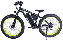 ZJZ Bicicletas eléctrica ZJZ Bicicleta de montaña eléctrica de 48 V 1000 W, Bicicleta de neumático Grueso de 26 Pulgadas, 21 velocidades, Crucero de Playa, Horquilla de suspensión Deportiva para Hombres, Bicicleta de montaña