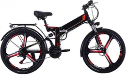 ZJZ Bicicleta ZJZ Bicicleta de montaña eléctrica Plegable, Bicicleta eléctrica de 26"con batería de Iones de Litio extraíble de 48V 8AH / 10AH, Bicicleta eléctrica de montaña Plegable con Motor de 300W