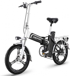 ZJZ Bicicleta ZJZ Bicicleta eléctrica de 20 Pulgadas, Motor 48V400W, Opciones de batería de Litio 21 / 30 / 35AH, duración de la batería 110-200KM, Necesidades de Viaje para Satisfacer, 30AH