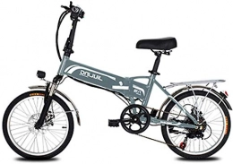 ZJZ Bicicleta ZJZ Bicicleta eléctrica de 20 Pulgadas para Adultos, Bicicleta eléctrica Plegable / Bicicleta eléctrica para desplazamientos con batería de 48 V 10, 5 / 12, 5 Ah y Engranajes Profesionales de 7 velocidades