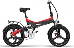 ZJZ Bicicleta ZJZ Bicicleta Eléctrica Plegable para Adultos, Motor de 400W Bicicleta Eléctrica / Bicicleta de Viaje 48V 10.4Ah / 12.8Ah Batería Profesional Engranajes de Transmisión de 7 Velocidades, 10.4Ah