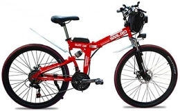 ZJZ Bicicleta ZJZ Bicicletas para Adultos, Bicicleta eléctrica Plegable, 26"48V 10Ah 350W IP54 Diseño Impermeable, Fácil Almacenamiento