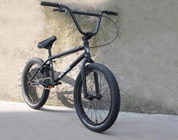 SWORDlimit Bicicleta SWORDlimit Bicicleta BMX de 20", Cuadro de Acero al Cromo molibdeno Cromado, manivela de 48 Teclas, Mid BB, con Freno U Profesional BMX y Pedal de Nylon de Alta Resistencia, Negro