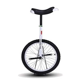  Monociclo Bicicleta De Equilibrio Excelente De 16" / 18" para Niños / Niños / Niñas, Monociclo De Estilo Libre Más Grande De 20" / 24" para Adultos / Hombre / Mujer, Mejor Regalo De Cumpleaños (Color, Blanco,