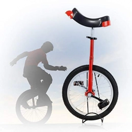 GAOYUY Bicicleta GAOYUY Monociclo De Rueda De 16 / 18 / 20 / 24 Pulgadas, Monociclo Trainer Freestyle Neumático De Montaña Antideslizante Deportes De Ciclismo Al Aire Libre para Adultos Niños (Color : Red, Size : 18 Inch)