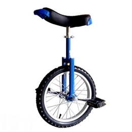 HWF Bicicleta HWF Monociclo 16" / 18" Monociclo de Rueda para Niños / Niñas / Estudiantes, Grande 20" / 24" Monociclo Freestyle para Adultos / Niños Grandes / Principiantes / Profesionales (Color : Blue, Size : 18")