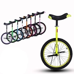 HWF Monociclo HWF Monociclo 18 Pulgadas de Ruedas Monociclo para Niños y Adultos, Llanta de Aleación Antideslizante Bicicleta de Pedal de Ejercicio Físico con Asiento Ajustable, 8 Colores Opcionales
