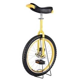 HWF Bicicleta HWF Monociclo Grande 20" / 24" Monociclo para Adultos / Hombres / Mujeres / Niños Grandes, Pequeña Rueda de 16" / 18" Monociclo para Niños / Niñas, Mejor Regalo de Cumpleaños (Color : Yellow, Size : 20")