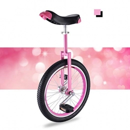 HWF Bicicleta HWF Monociclo Niña / Niño / Adulto / Mujer Entrenador Monociclo, Rueda de 16" / 18" / 20" Monociclo Balance Bike Bicicleta de Entrenamiento para Mayores de 9 Años (Color : Pink, Size : 18 Inch Wheel)