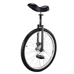 Lhh Bicicleta Lhh Monociclo Monociclo de Entrenamiento para Niños / Adultos de 24"con Diseño Ergonómico, Equilibrio de Neumáticos Antideslizante Ajustable en Altura Bicicleta de Ejercicio (Color : Black)