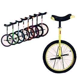 Lhh Bicicleta Lhh Monociclo Monociclo de Rueda de 18 Pulgadas con Neumático de Montaña Antideslizante, para Adultos Jóvenes Pérdida de Peso / Viajes / Rompecabezas Dara Mejorar / Aptitud Física (Color : Yellow)