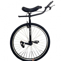 LXX Bicicleta LXX Monociclos Hombre - Negro, Rueda de 28 Pulgadas Adultos Unisex con Manillares, Freno de Mano Marco de Acero Resistente, Ejercicio de Equilibrio