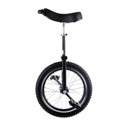 LRBBH Monociclo Monociclo, 360 Grados Giratorio Acrobacia Equilibrio Ciclismo Rueda de Ejercicio Entrenador, SillíN ErgonóMico Contorneado Ajustable para Principiantes / 16 inches / Negro