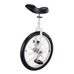  Monociclo Monociclo Blanco Ciclismo Deportes Al Aire Libre Fitness, Monociclo Sin Ruedas Soporte Adecuado para Altura 160Cm-175Cm, 20 Pulgadas (Color: Blanco, Tamaño: 20 Pulgadas) Durable