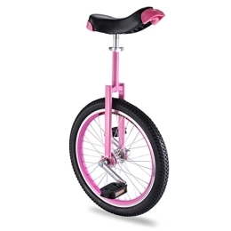  Monociclo Monociclo con ruote Rosa per Ragazze / Bambini / principianti di 12 Anni, Bici a una ruota da 16 pollici con telaio in Acciaio Resistente, Migliore