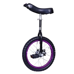  Monociclo Monociclo Púrpura Utilizado para Acrobacias Profesionales para Adultos Monociclo Rueda De Bicicleta Monociclo Rueda De Neumático De Butilo A Prueba De Fugas Ciclismo (Color: Púrpura, Tamaño: 16 Pulg