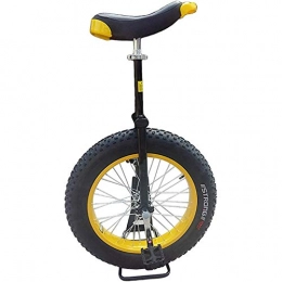 LXX Bicicleta Monociclos 20 Pulgadas de Rueda Tarea Pesada Adultos Ninos Grandes y Altos Adolescentes Ejercicio de Autoequilibrio Bicicleta de Ciclismo Carga 150 kg / 330 Libras (Color : Yellow+Black)