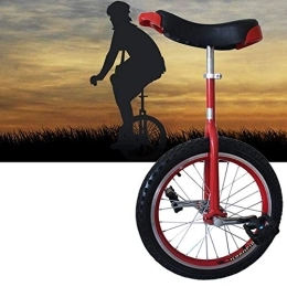 NANANA Bicicleta NANANA Monociclo Bicicleta de Una Rueda Monociclos Acero 20 Pulgadas, Redondeadas Plástico Pedales Sillín de Contorno Ergonómico Adulto del Niño, Rojo