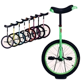 SERONI Monociclo SERONI Monociclo de 16 pulgadas / 18 pulgadas / 20 Pulgadas Monociclo Ajustable Verde, Equilibrio Bicicleta de una Rueda Ejercicio Divertido Bicicleta Fitness para Principiantes Profesionales