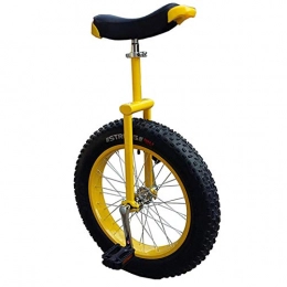 TTRY&ZHANG Bicicleta TTRY&ZHANG Neumáticos ensanchados y espesos 20"Uniciclo - Uni Inicio, badajo de una Sola Rueda para Adolescentes / Adultos Altos Grandes para niños Grandes, llanta de aleación (Color : Yellow)