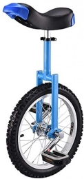 WLGQ Monociclo WLGQ Monociclo, Bicicleta Ajustable 16"18" 20"24" Rueda Entrenador 2.125"Neumático Antideslizante Balance de Ciclo Uso para Principiantes Niños Adultos Ejercicio Divertido Fitness, Azul, 18 PU