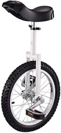 WLGQ Monociclo WLGQ Monociclo, Bicicleta Ajustable 16"18" 20"24" Rueda Entrenador 2.125"Neumático Antideslizante Balance de Ciclo Uso para Principiantes Niños Adultos Ejercicio Divertido Fitness, Blanco, 24