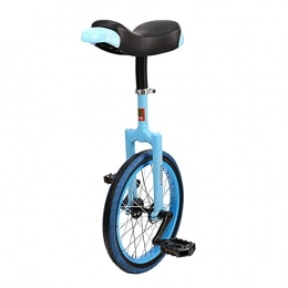 ywewsq Bicicleta ywewsq Bicicleta Monociclo para niños Unisex, Asiento Ajustable de 16 Pulgadas con una Rueda para Fitness al Aire Libre, Rueda de butilo a Prueba de Fugas, Carga: 150 kg (Color: Azul)