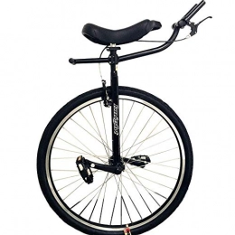 ywewsq Bicicleta ywewsq Monociclo clásico Negro para Adultos de 28 Pulgadas para Personas Altas de 160 a 195 cm de Altura, con Manillar, Frenos, Marco de Acero Resistente y llanta de aleación (Color: Negro, tamaño: