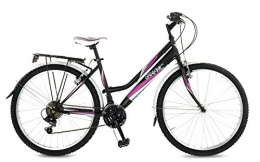 Velomarche Paseo Bicicleta de mujer Velomarche Graphic 26 pulgadas Shimano 18 V Black Mat