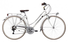 CINZIA Paseo CINZIA - Bicicleta de mujer Perla 28 Shimano 6 V aluminio blanco perla