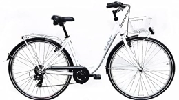 CLOOT Bicicleta CLOOT Bicicletas de Paseo Relax 6v, Rueda 28 / 700 Blanca (Talla Única 1.59-1.83)