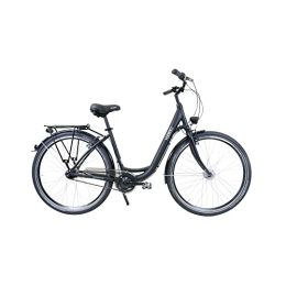 Hawk Bicicleta HAWK City Wave Easy - Bicicleta (7 cm), color negro