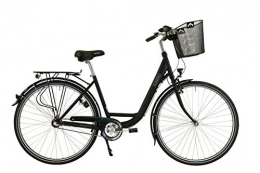 Hawk Bicicleta HAWK City Wave Premium Plus - Cesta (26", 3G), color negro
