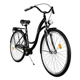 Milord Bikes Bicicleta Milord Bikes Cómoda Bicicleta de Ciudad, Bicicleta, 1 Velocidades, Rueda de 26", Negro