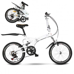 LQ&XL Bicicleta 20 Pulgadas Bicicleta Plegable, Bicicleta Juvenil para Niños y Niñas, 6 Velocidades Bicicleta Adulto, Unisex, Montar al Aire Libre Bikes / B Wheel
