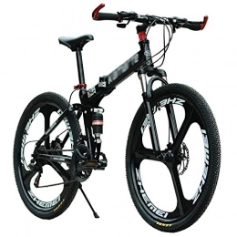 CXSMKP Bicicleta 26 Pulgadas Bicicleta Plegable para Adulto Hombres Y Mujer, Mini Ligero Bicicleta Plegable Hidrulico Conmocin Absorcin, Alto De Tensin Aluminio Plegable Cuadro con Freno De Disco Doble, 21 Speed