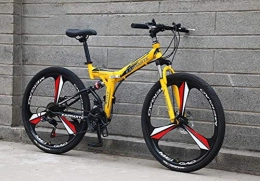 YOUSR Bicicleta Amortiguacin Cambio De Cola Suave Bicicleta De Montaa Bicicleta 26 Pulgadas 24 Velocidad Hombres MTB Yellow