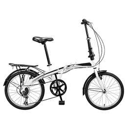 ITOSUI Bicicleta Bicicleta Plegable de Ciudad, Shimano 7 desviadores, Sistema de Plegado, Bicicletas Plegables de 20 Pulgadas, portátil, Ligera, para Viajes en la Ciudad, Ejercicio para Adultos, Hombres y Mujeres