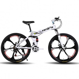 Dapang Plegables Dapang Bicicleta de montaña de Doble suspensin Completa, con Ruedas de 26 Pulgadas / Cuadro de Aluminio con Frenos de Disco, transmisin Shimano de 27 velocidades, 1, 27Speed