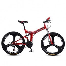Dapang Plegables Dapang Bicicleta de montaña Plegable con 26"aleacin de magnesio sper Ligera, suspensin Completa Premium y Shimano 21 Speed Gear, 4, 26
