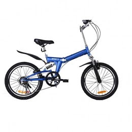Dapang Plegables Dapang Bicicleta Plegable para Adultos de 20", Bicicleta Hardtail para Sendero, Sendero y Montañas, Negro, Asiento Ajustable con Estructura de Acero, en 4 Colores, Blue