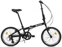 FabricBike Plegables FabricBike Folding Bicicleta Plegable Cuadro Aluminio Ruedas 20" 3 Colores (Matte Black 7 Speed)