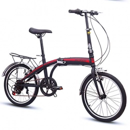 GDZFY Plegables GDZFY 20in Suspensión Bicicleta Plegable, Cambio De 7 Velocidades Bike Plegables Ligero para Hombres Mujeres, Compacto Bicicleta Urban Commuter B 20in